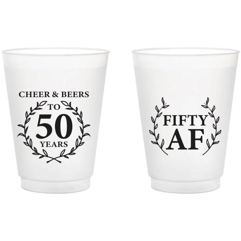 Plastic Cup 50Pcs - 10/50 Personalizowane Matowe Plastikowe Kubki, Matowe