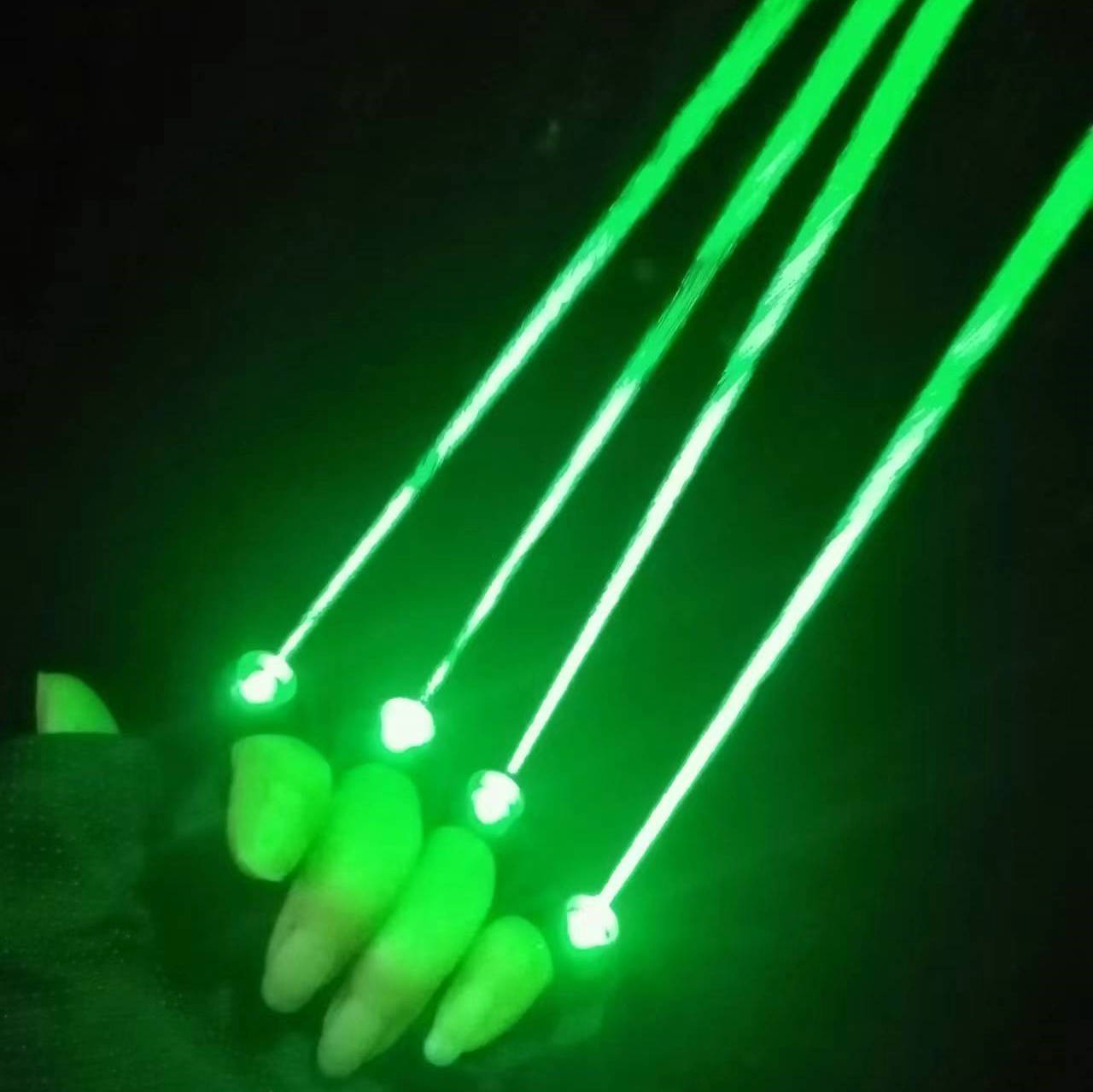 Event Party Dj - Zielone rękawiczki laserowe 650 nm Moduł