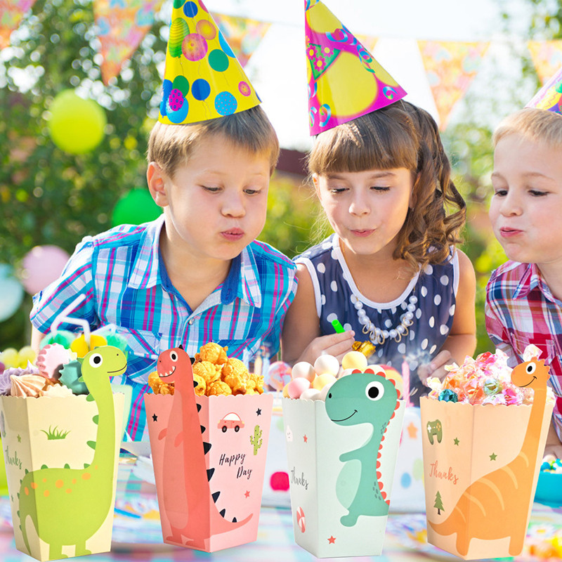 4Pcs Cartoon Dinosaur Boxes Di – Event Party Box recenzja i cena