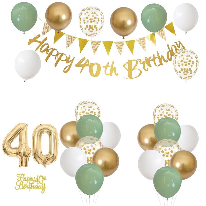 28 szt. Zestaw dekoracji urodz – Party Banner Gold recenzja i cena