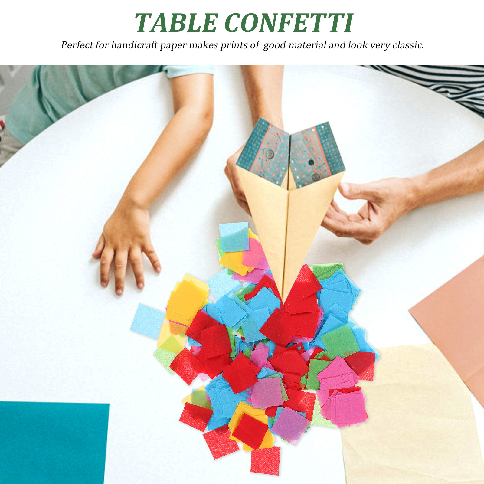 1 paczka kwadratowych arkuszy  – Papercraft Supply Confetti recenzja i cena